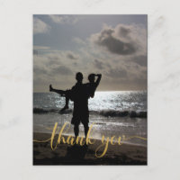 Thank You Faux Gold Typography Personalised