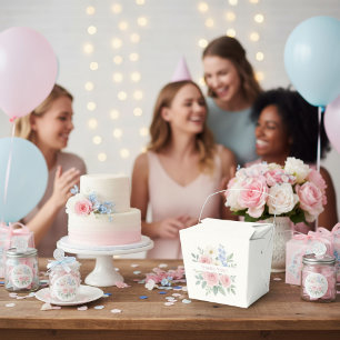 Thank You Favor Box with Blush Roses