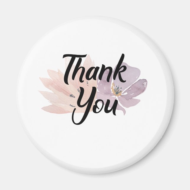Thank You Favour Floral Magnet (Front)