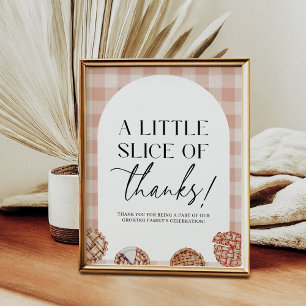 Thank You Favour Little Cutie Pie Baby Shower Part Poster