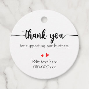 Thank You Favour Tag