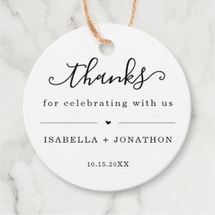 Thank You Favour Tags