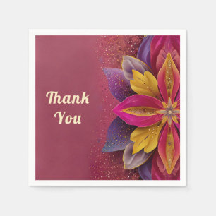 Thank you favour wedding gift bags napkin