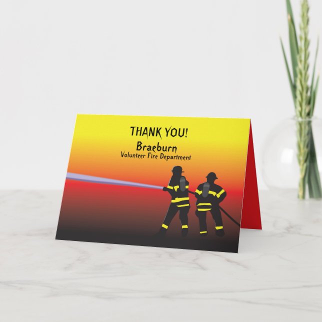 Thank You Firefighters Card (Front)