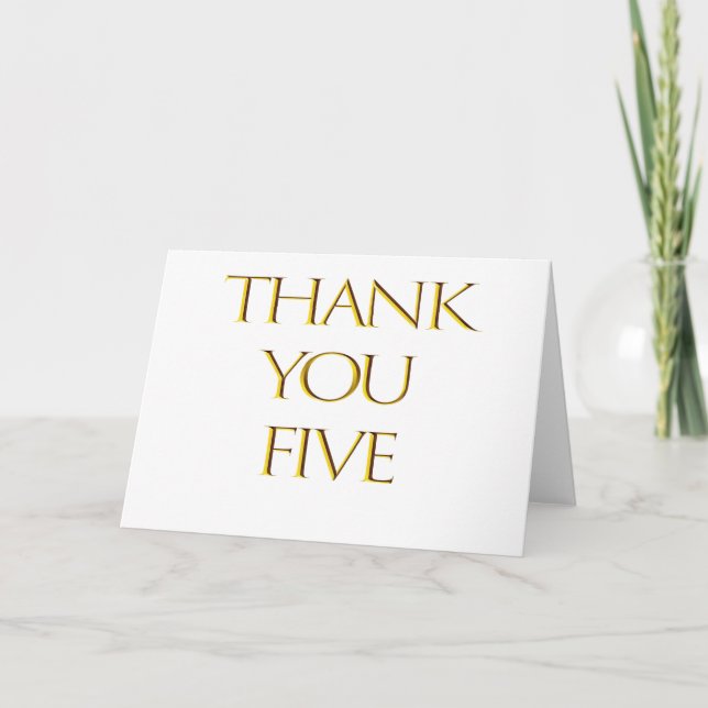 Thank You Five! (Front)