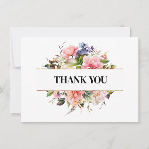 Thank You Flat Note Card