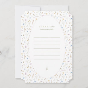 Thank you flat - storybook pink card