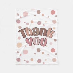 Thank you fleece blanket