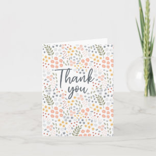 Thank you Floral Kathrin Legg Greeting Card