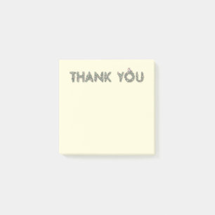 Thank You Floral Outlined Post-it Notes