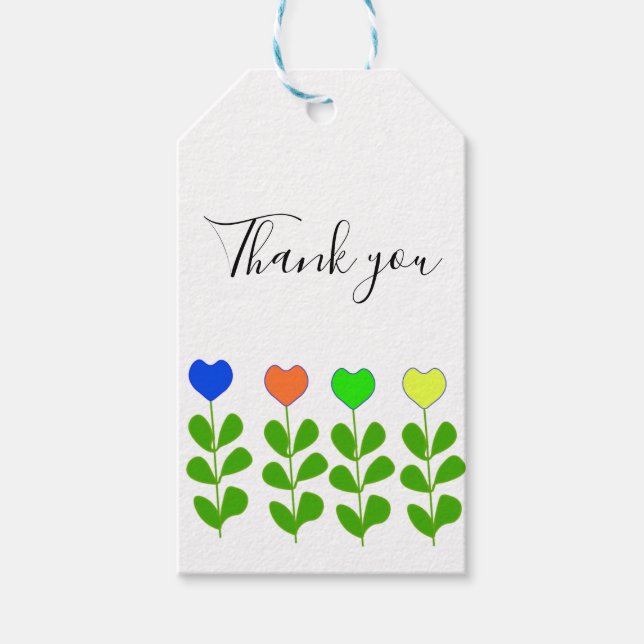 Thank You Floral Tag (Front)