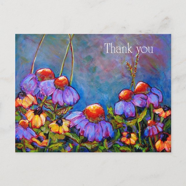 Thank You Flower Postcard (Front)