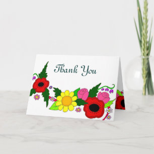 Thank You Flowers Card