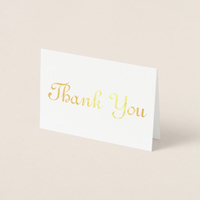 Thank You Foil Card (Front)