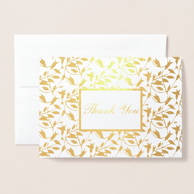 Thank You Foil Card (Front With Envelope)