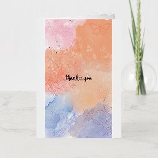 THANK YOU FOIL GREETING CARD
