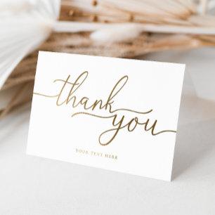 Thank You Folded Foil Card