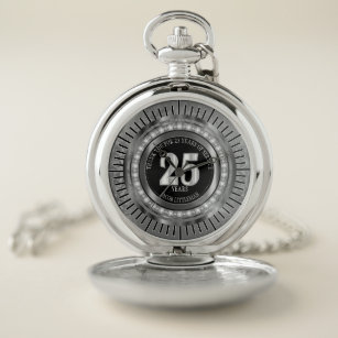 Thank You For 25 Years of Service Pocket Watch