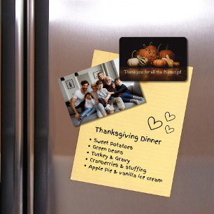 Thank You For All The Blessings   Fall Harvest Magnet
