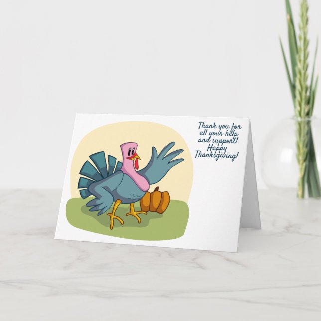 Thank you for all your help card (Front)