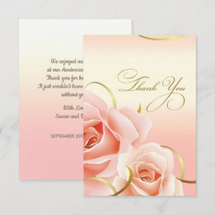 Thank You for Attending Anniversary Party Cards