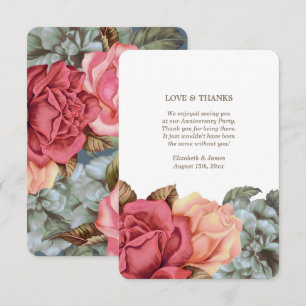 Thank You for Attending Anniversary Party Cards