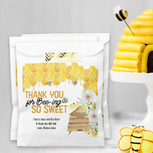 Thank You for Bee-ing so Sweet Beehive Honeycomb Favour Bags