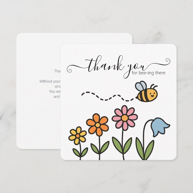 Thank You For Bee-ing There Card (Front/Back)