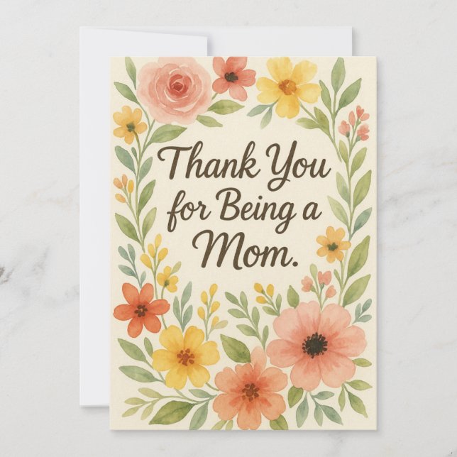 “Thank You for Being a Mum” card -The Golden Girls (Front)