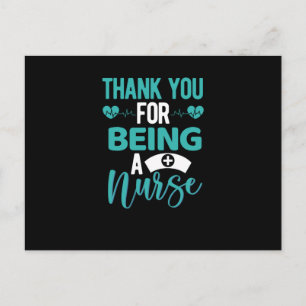 Thank you for being a nurse- nurse appreciation postcard