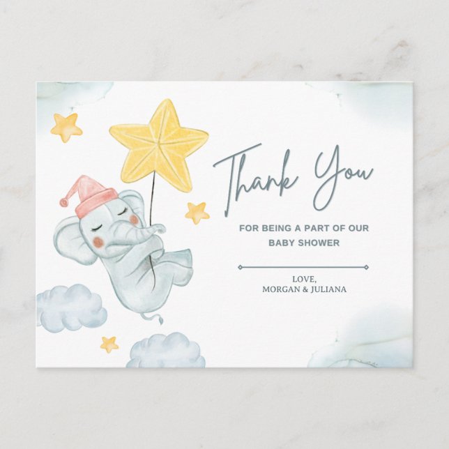 Thank you for being a part of our baby shower  postcard (Front)