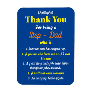 Thank You For Being A Stepdad who quotes Blue Magnet