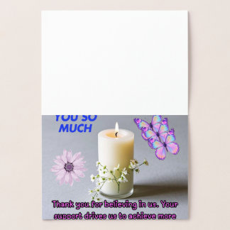 Thank You for Being Amazing Foil Card