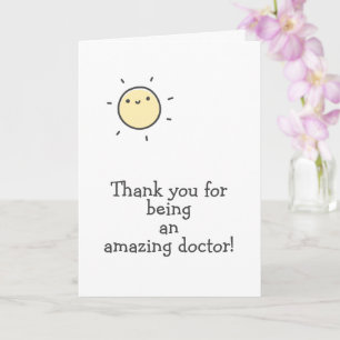 Thank You for Being an Amazing Doctor! Card