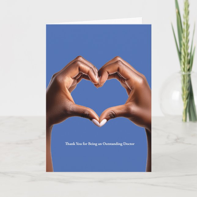Thank You for Being an Outstanding Doctor Card (Front)