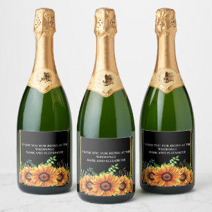 THANK YOU FOR BEING AT THE WEDDING Sparkling Wine Label
