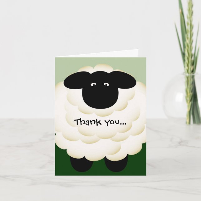 Thank you for being ewe note card (Front)