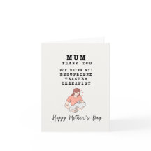 Thank You For Being Heartfelt Mother's Day Card