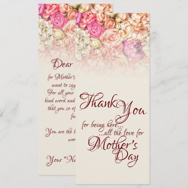 Thank you for being here - Mother's Day (Front/Back)
