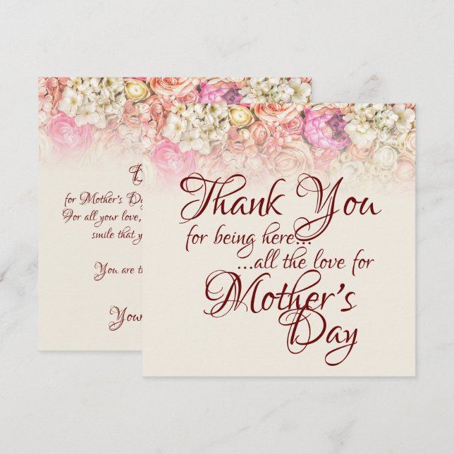 Thank you for being here - Mother's Day (Front/Back)