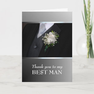 Thank you for being My Best Man - Customise Card