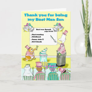 thank you for being my best man son card