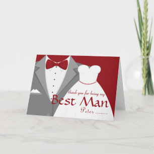 Thank you for being my Best Man Tuxedo Card