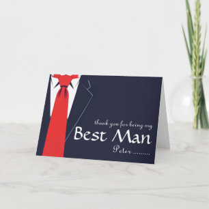 Thank you for being my Best Man Tuxedo Card