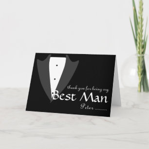 Thank you for being my Best Man Tuxedo Card