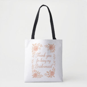 Thank You for Being My Bridesmaid -Bridesmaid Gift Tote Bag