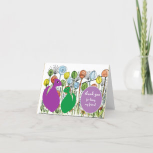 Thank you for being my friend card