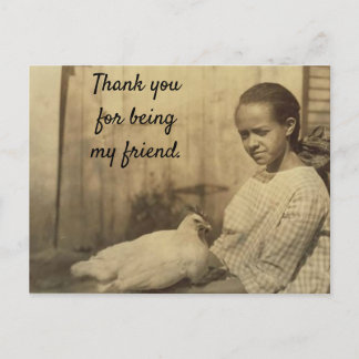 Thank You for Being My Friend Postcard