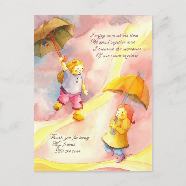Thank You for Being My Friend Postcard (Front)