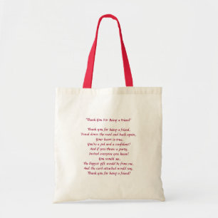 Thank You For Being My Friend- Tote Bag